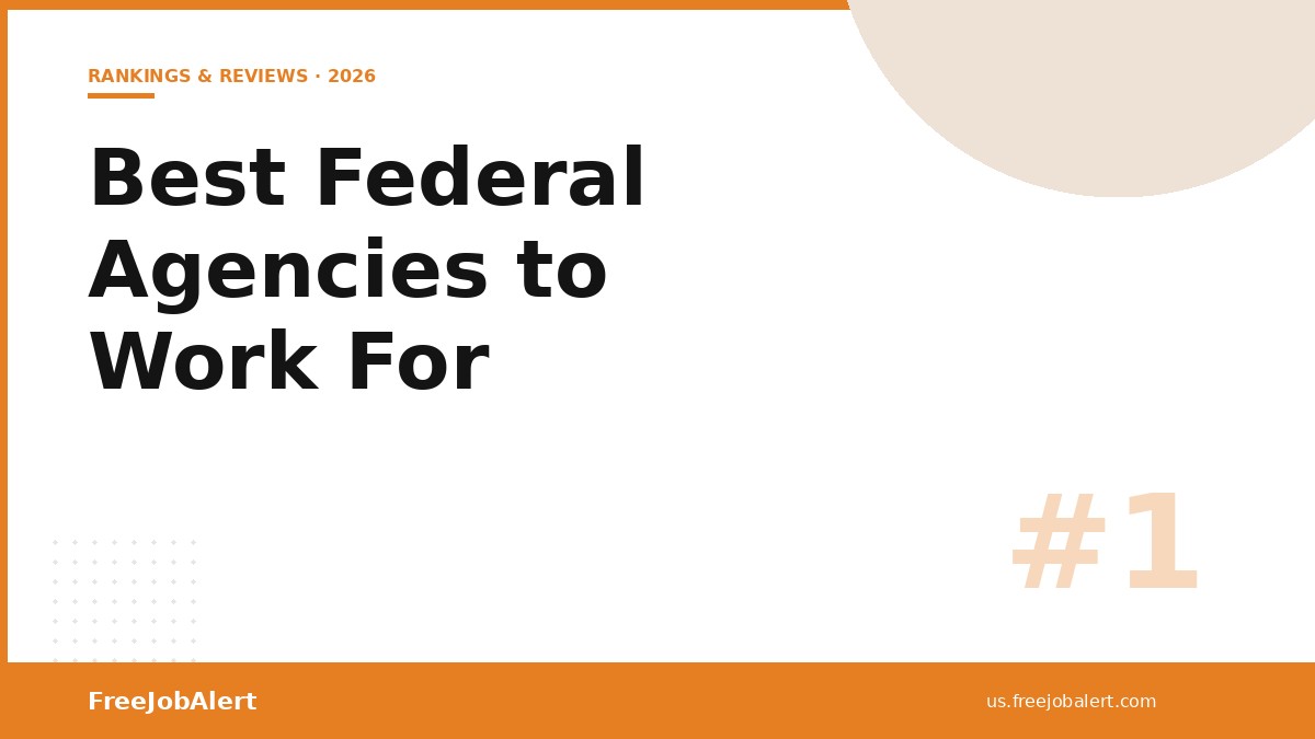 Best Federal Agencies to Work For: Rankings & Reviews (2026)