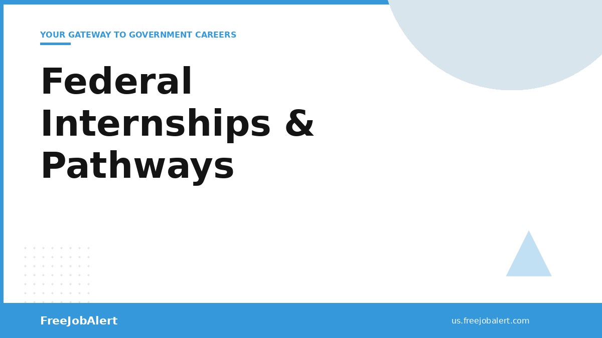 Federal Internship & Pathways Program Guide for Students (2026)