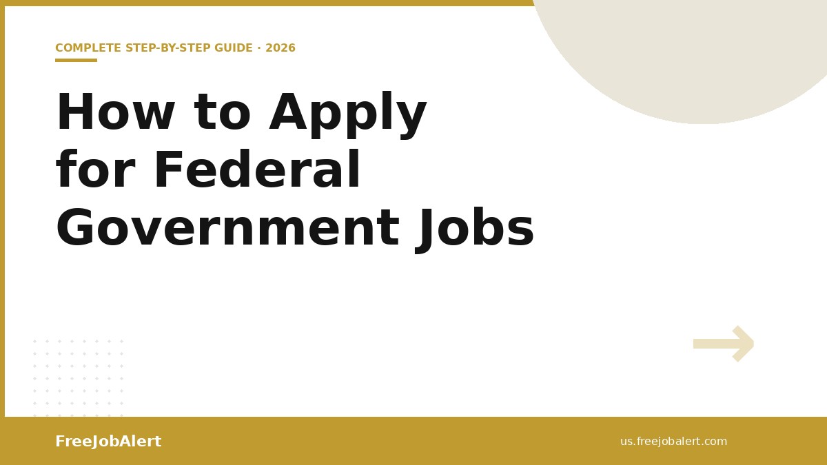 How to Apply for Federal Government Jobs: Complete Step-by-Step Guide (2026)
